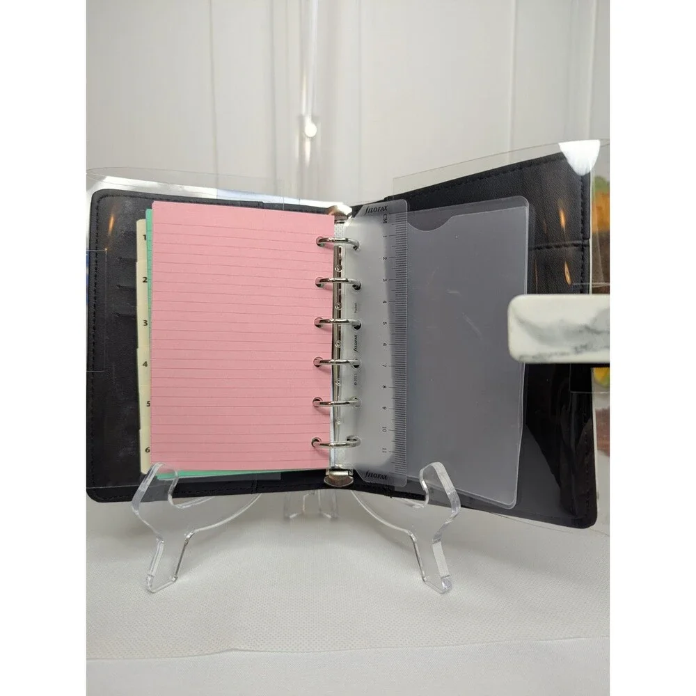 Filofax Pocket Patterns Organizer - Marble, White, Swirl, 2026 NWT